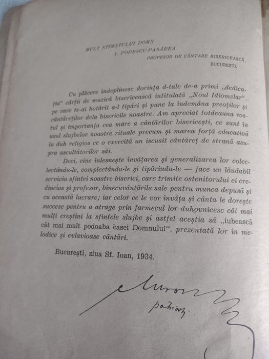 Noul Idiomelar 1933 carte veche