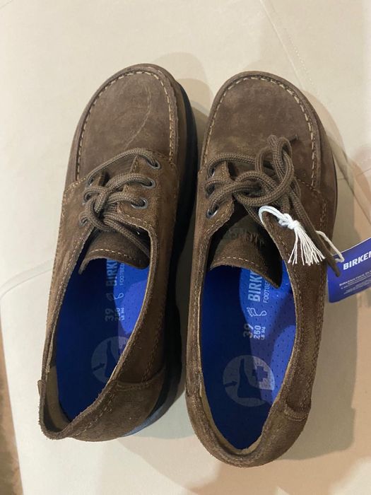 Brikenstock Higheood Moclace low Suede leather