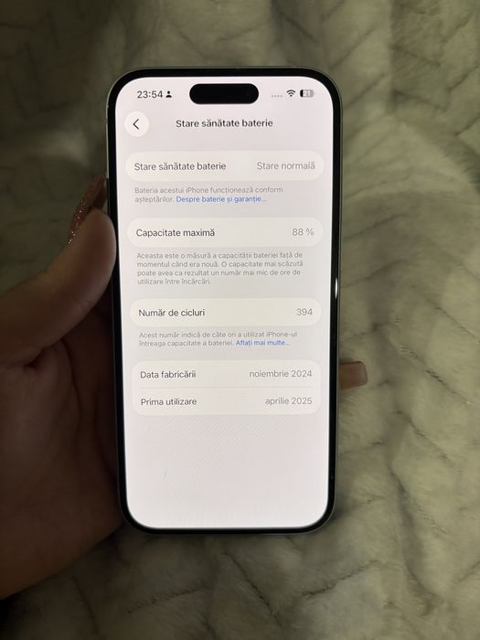 Vand , IPhone 15 , 128 Gb ,