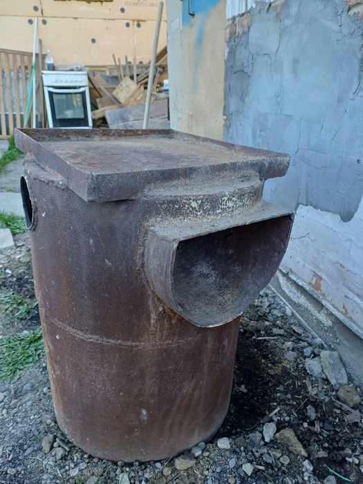 Печь для бани круглая