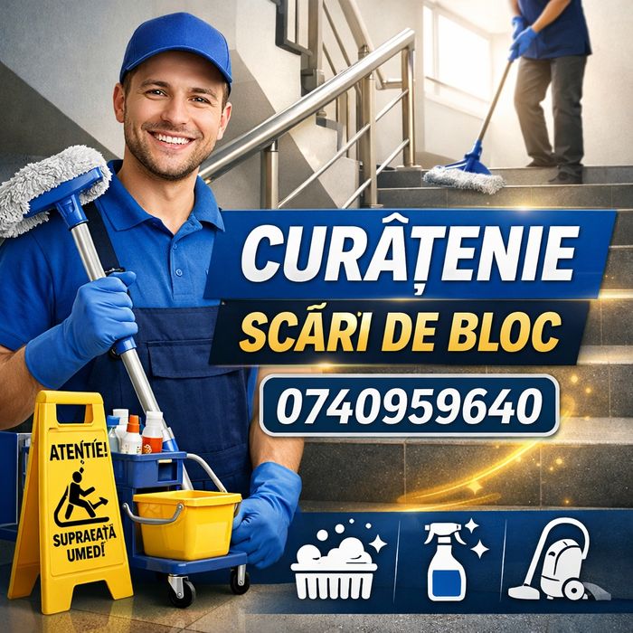Curățenie scări de bloc