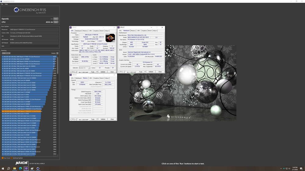 AMD Ryzen 9 7900X3D, 12-ядрен, 128 MB L3 Cache