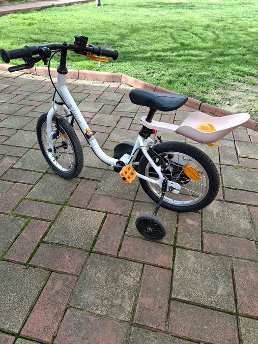 Bicicletă copii 3-5 ani 14” BTWIN + cască și antifurt, stare foarte bună