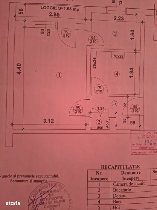Garsoniera confort 1 la etaj 1 zona Primaverii