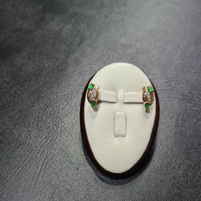 Серьги Золотые с Бриллиантами Киев