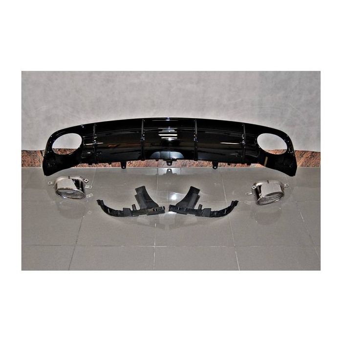 Дифузьор задната броня audi a6 s6 rs6 ауспух C7 спойлер а6 ц7 facelift