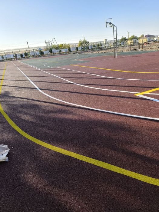 Бесшовное резиновое покрытие.