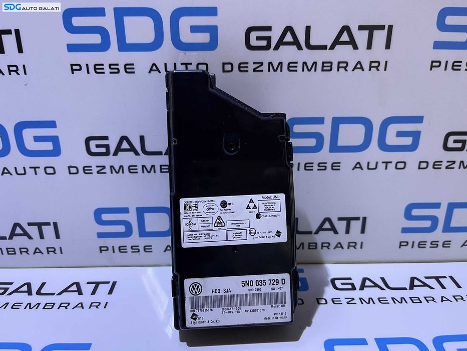 Unitate Modul Calculator Interfata Multimedia MDI Bluetooth Telefon Radio Volkswagen Passat B7 2010 - 2015 Cod 5N0035729D [AV2057]