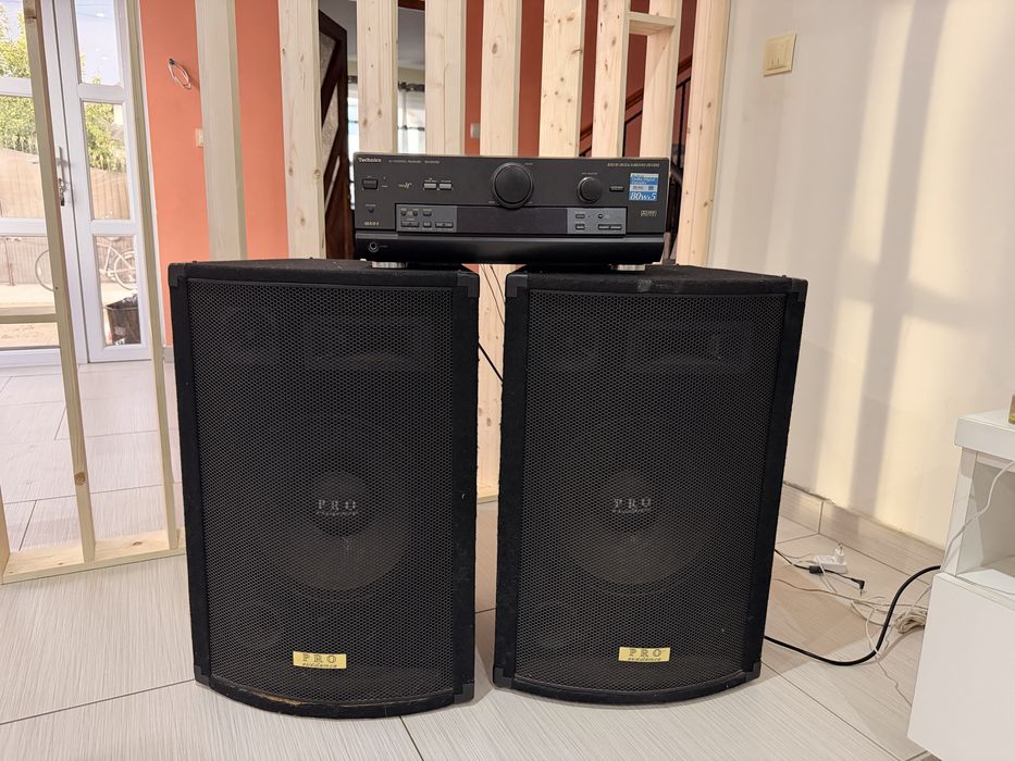 Sistem Audio Pro: Receiver Technics SA-DX750 + Incinte PRO Audience 80W