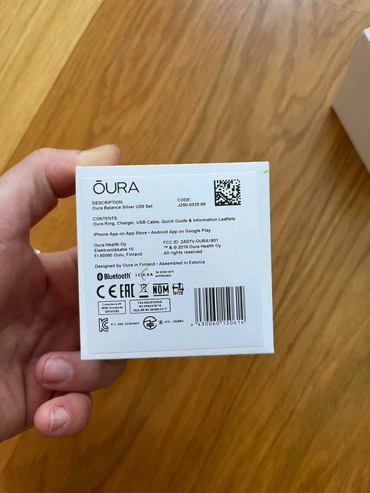 Oura Ring Gen 2, silver US9