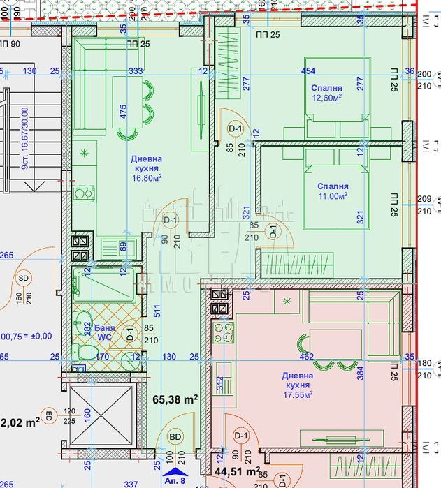 Продава се Тристаен апартамент в Варна, Възраждане 1 - 82 кв.м за 778 €/кв.м - Снимка #1