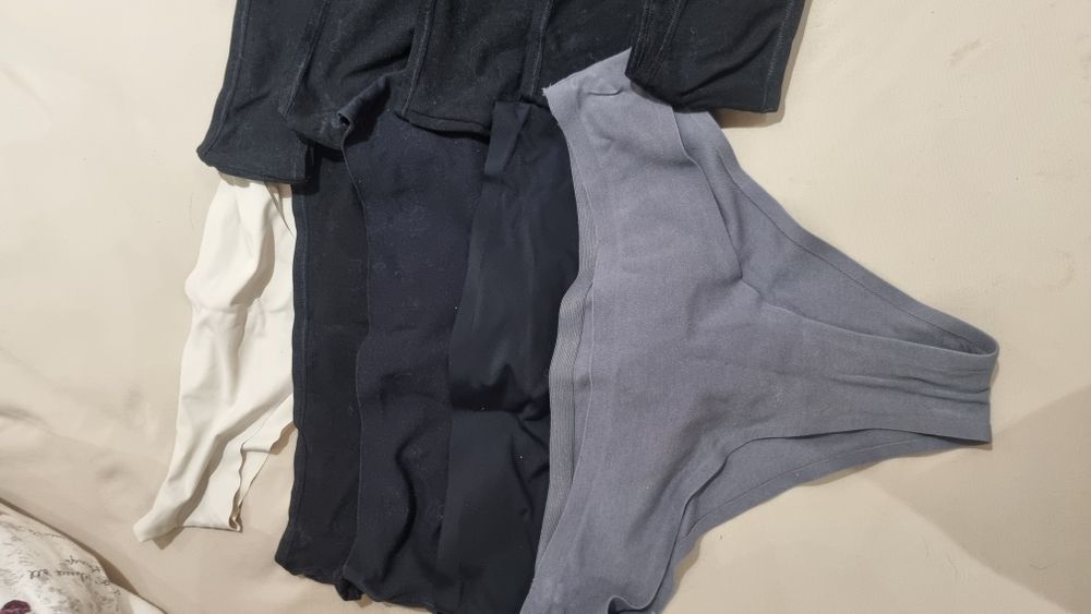 Дамски бикини бяло и черно