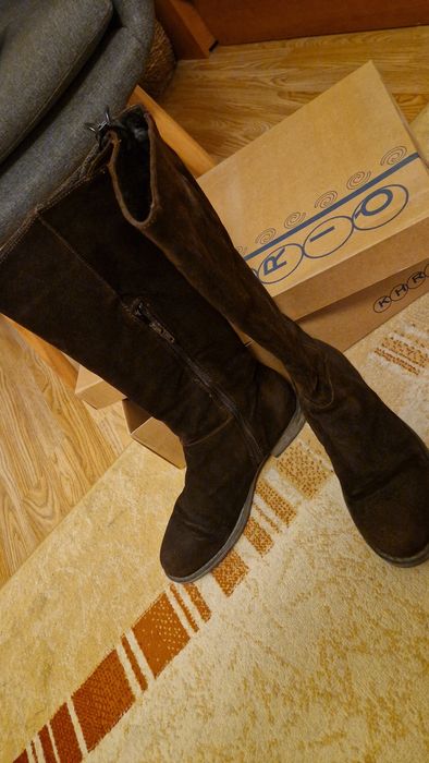 Кафяви Кожени Ботуши