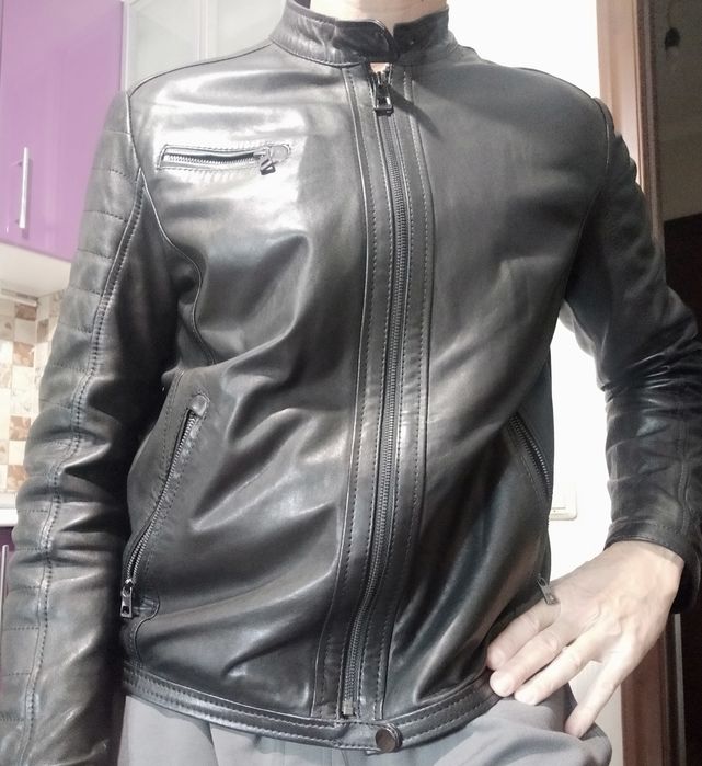 Мужская кожаная куртка