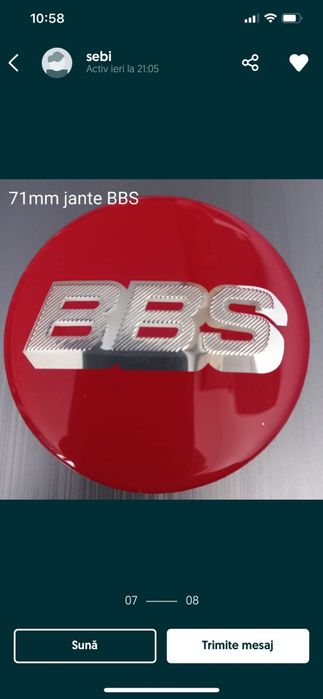 BBS - set 4 capace pentru jante aliaj