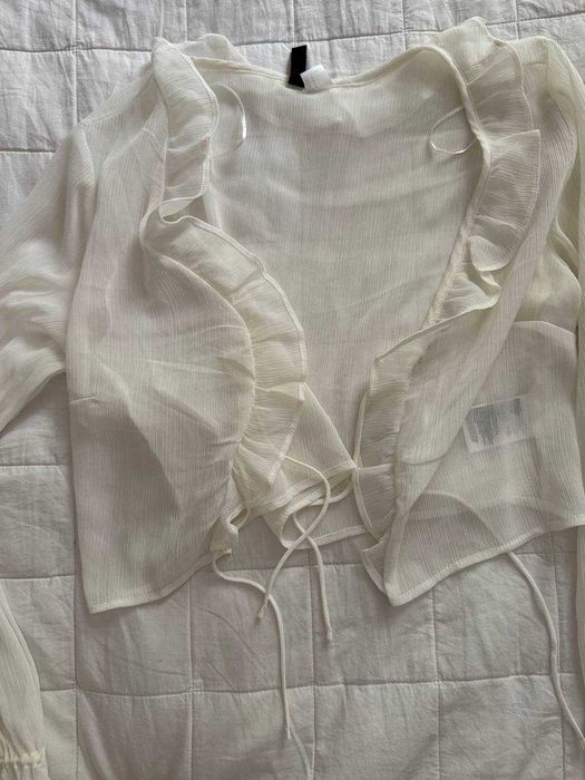 Рубашка H&M в кремовом цвете