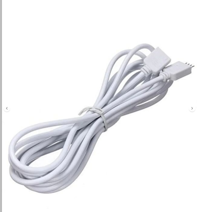 Cablu prelungitor pentru bandă LED RGB, 300 cm, 4 pini, PVC, multicolo