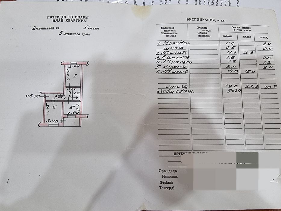 Продам 2 комнатную квартиру