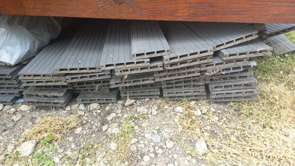 Placa deck, terasa, culoare gri, material wpc