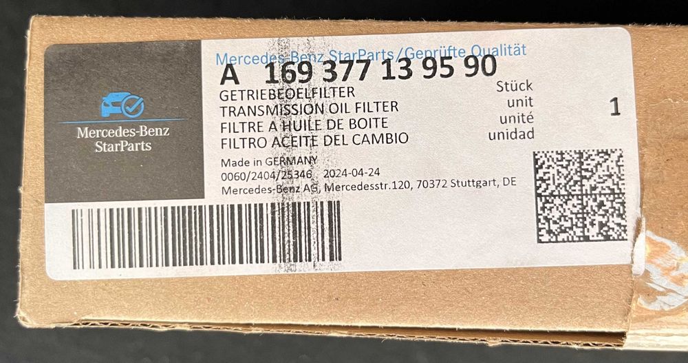 Филтър за скоростна кутия Mercedes A-Class W169 B-Class W245