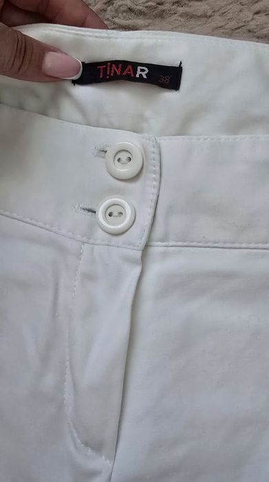 Pantaloni albi Tina R