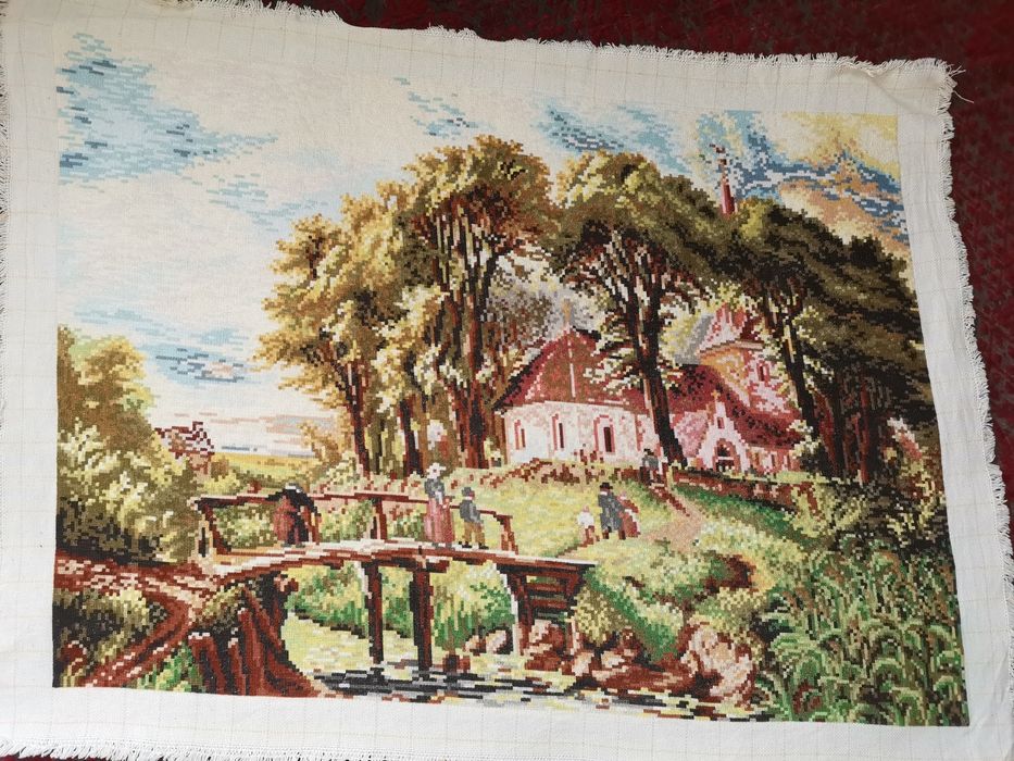 Воденицата на Буше и Пътят към църквата.Красиви гоблени