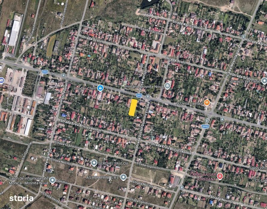 Teren ultracentral in Moșnița Nouă | 1267 mp | Vad comercial excelent