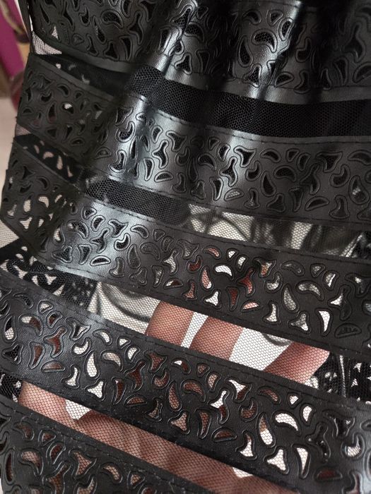 Официална дамска рокля с естесвен косъм