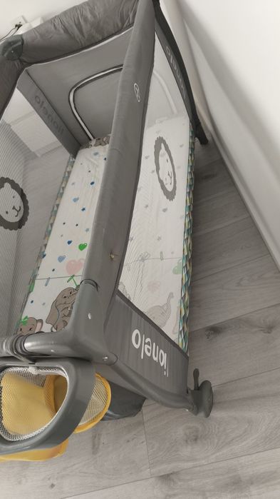 Pătuț pliabil Lionelo Sven + saltea