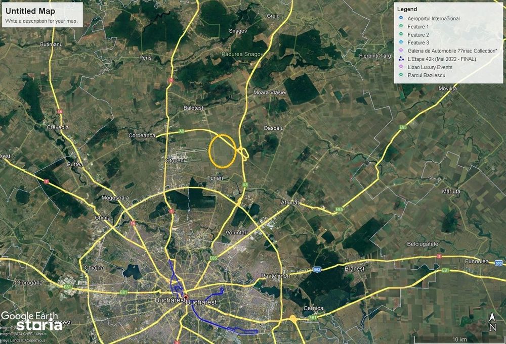 Teren intravilan Otopeni - Tunari 33.200 mp