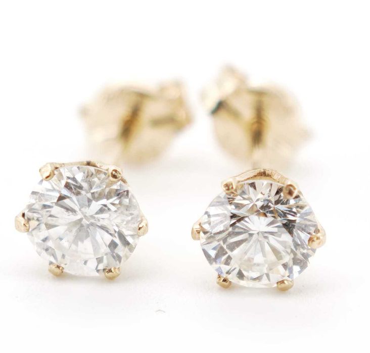 Cercei 14k cu diamante 0,68ct