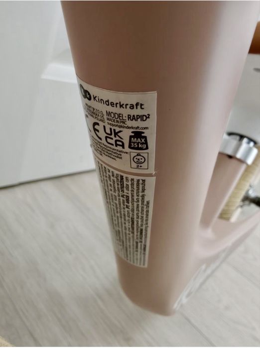 Bicicleta fara pedale Kinderkraft Rapid 2 Roz