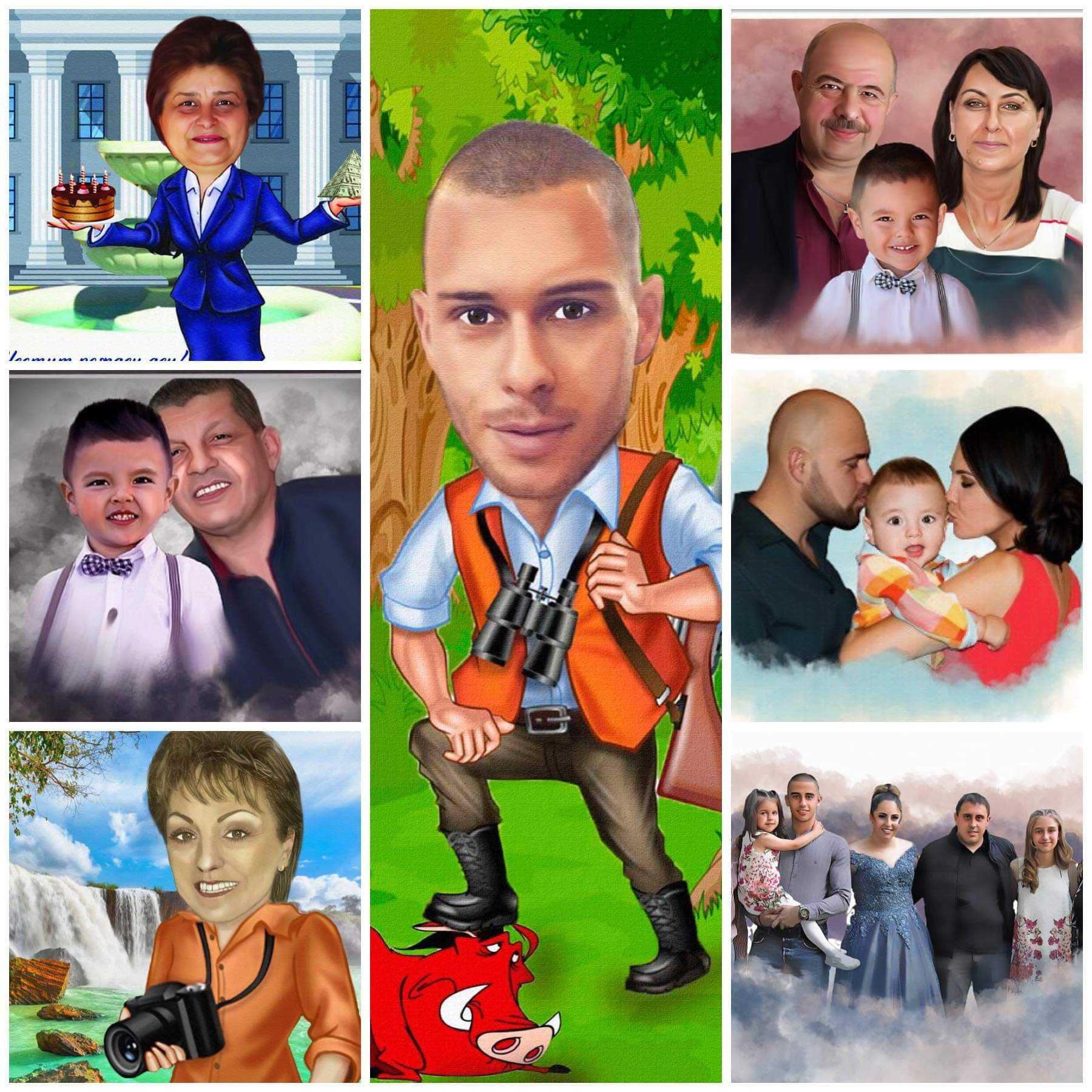 Карикатури и портрети гр. София Надежда 2 • OLX.bg