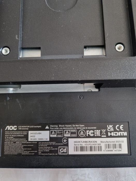 Монитор АОС 24G2ZU