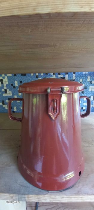 Bidoane vechi emailate pentru untura Csepel 3L si Splendid 5L