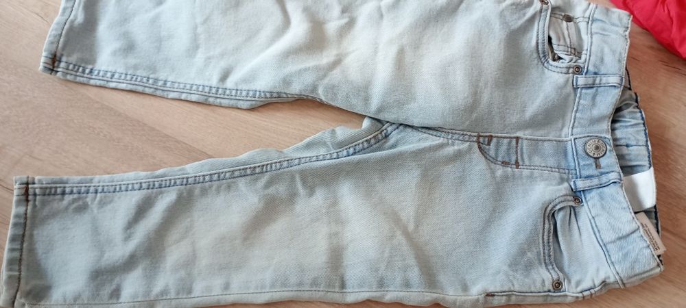 Шушляково яке на ZARA + маркови дънки за момиче или момче ръст 98 см