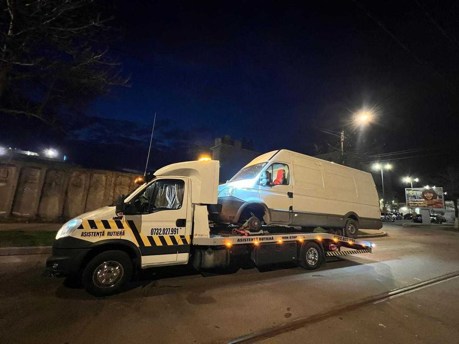 Tractări Auto NON-STOP Ploiești | Platformă Auto & Dube | 24/7 NDY