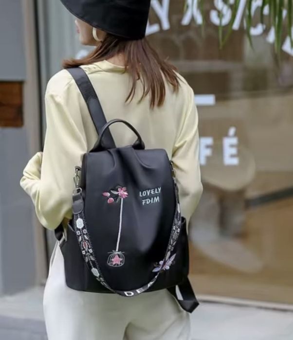 Нова дамска текстилна раница за всекидневна употреба