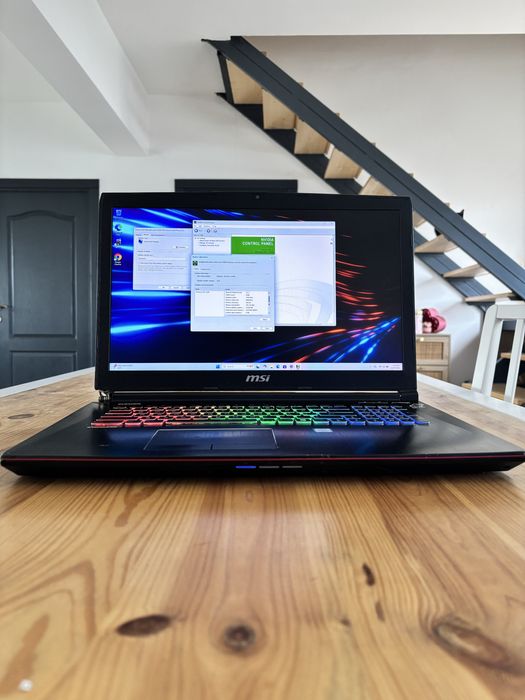 MSI 17,3” Gaming• i7-7700HQ• GTX 1070 (8gb) • 16gb ram• 120HZ• SSD+HDD