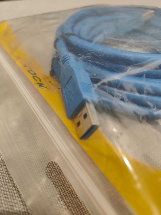 Cablu USB 3.0 tip A la tip B 5m T-T albastru, Delock