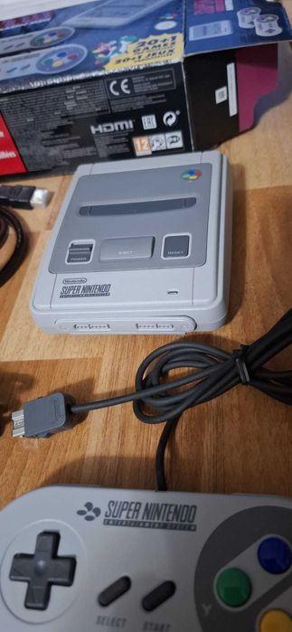 Joc tv consola super nintendo mini snes HDMI 21 jocuri cutie fullbox