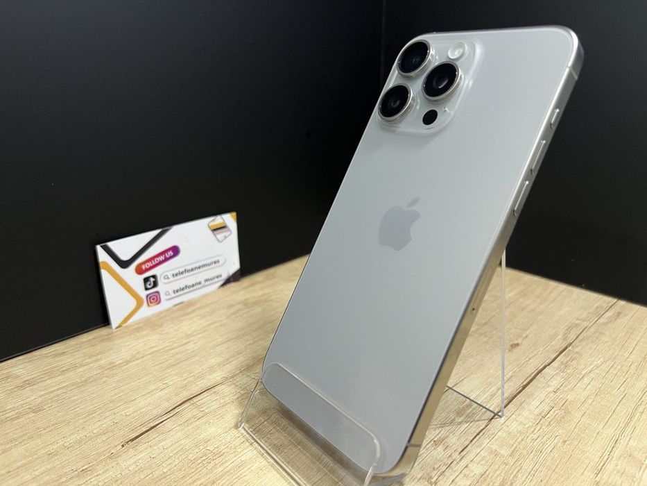 Iphone 15 Pro Max 256Gb Natural Titanium Second-Hand 3 ani garanție, T