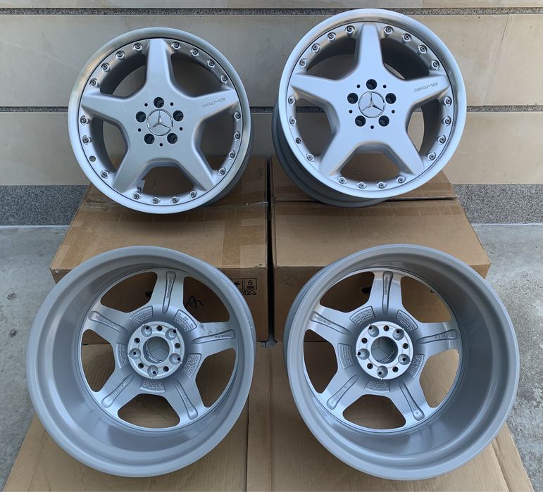 Оригинални джанти Mercedes AMG MONOBLOCK 19 Aero BBS Styling 3 OZ SL CL S класа C215 купе 5Х112 ретро разглобяеми ОЕМ джанти АМГ ббс двукомпонентни ОЗ