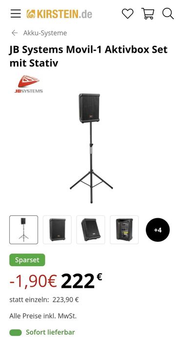 Boxă jbsystem movil 1 + Trepied