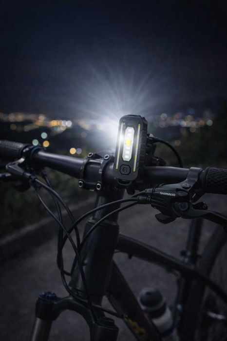 Lanterna LED USB, lumina Albă , atașare pe echipament, 5 moduri lumina
