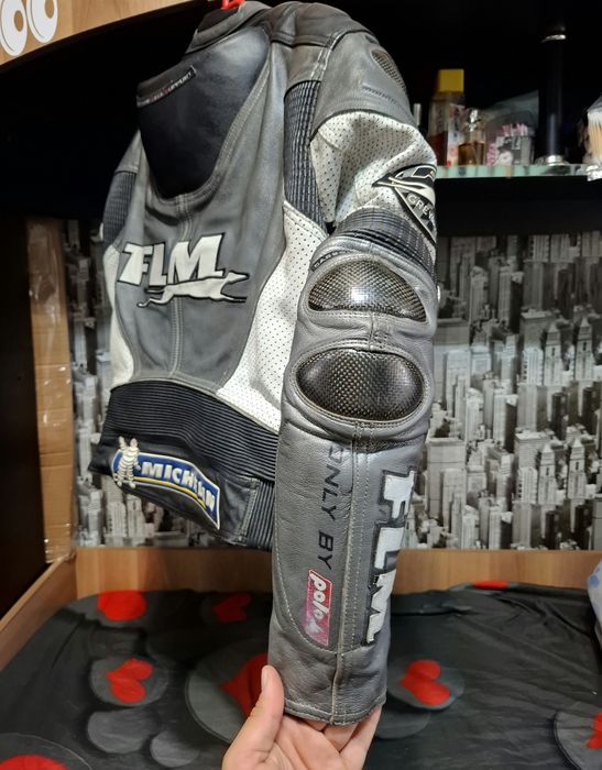 Geaca moto piele