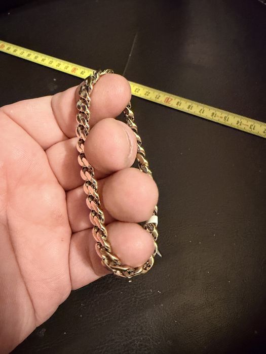 Bratara aur 14 k cuban 11 gr. 19 cm. Cu certificat pret 5000 lei