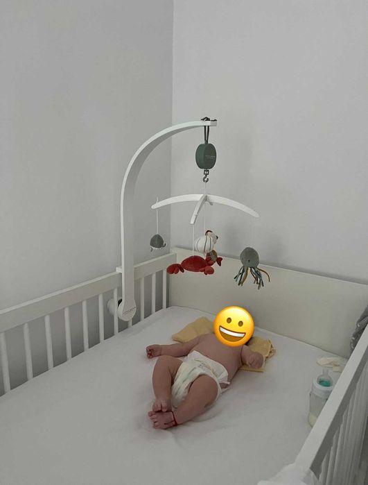 Vand URGENT patut pentru copii Klups Kompakt alb cu saltele