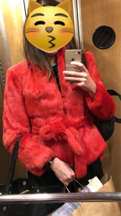 Haina din blana naturala de iepure