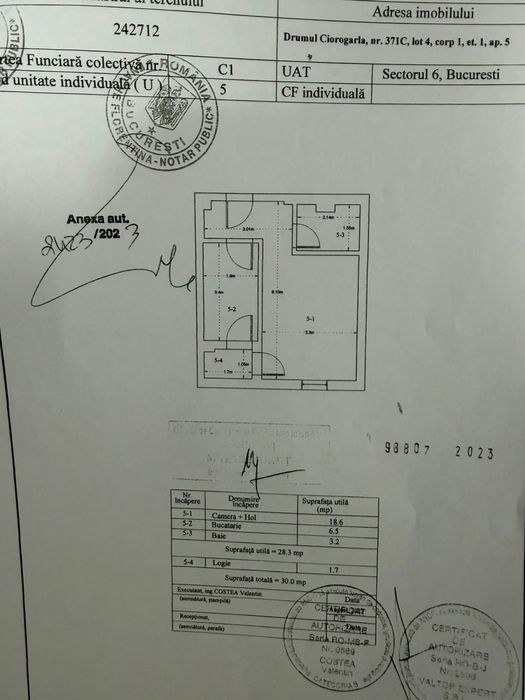 De vânzare – Garsonieră confort 1 sporit + loc de parcare | 58.000 €
